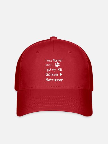 Golden retrievers - Casquette Flexfit - rouge