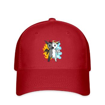 Chat Cat Race Chausie - Ange et Diable - Casquette Flexfit - rouge - Devant