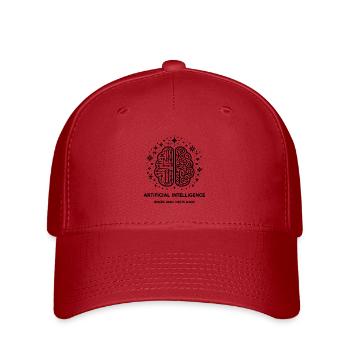 Artificial Intelligence Where Logic Meets Magic - Flexfit Cap - red - Front