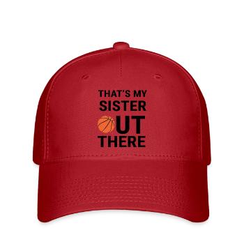 Basketball - Flexfit Cap - Rot - Vorne