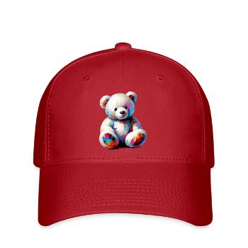 Orso Orsacchiotto Teddybär - Flexfit Cap - Rot - Vorne