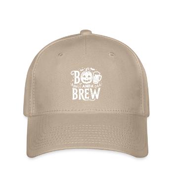 Boo and Brew - Flexfit Cap - khaki - Front