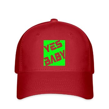 Yes Baby - Flexfit Cap - Rot - Vorne