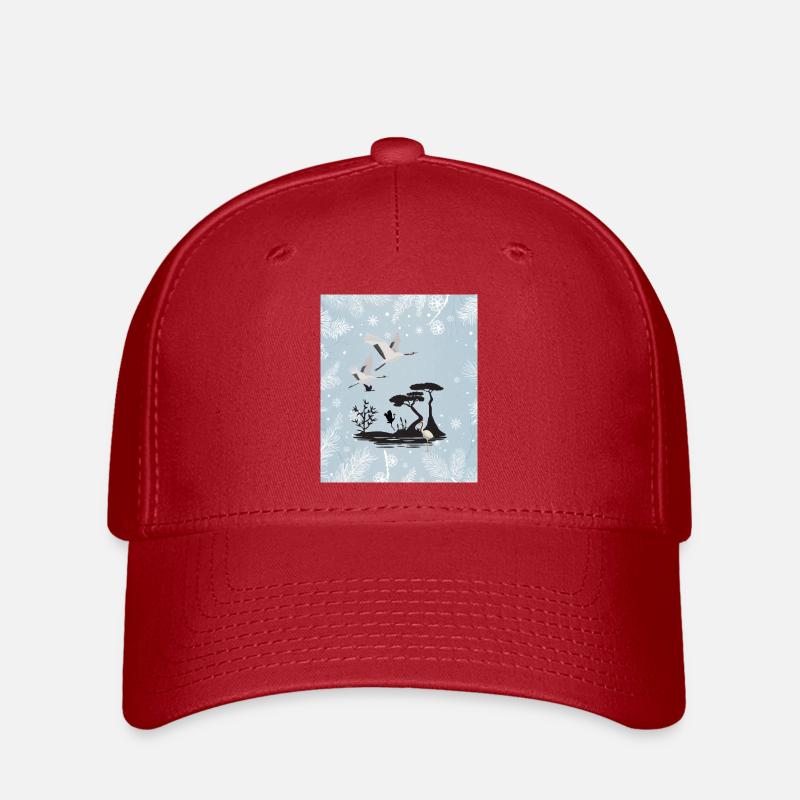 Winterkrane - Flexfit Cap - Rot
