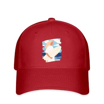 Surfeur - Casquette Flexfit - rouge - Devant