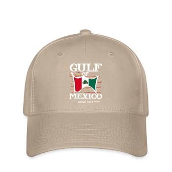 Golfe du Mexique avec drapeau - Casquette Flexfit - kaki - Devant