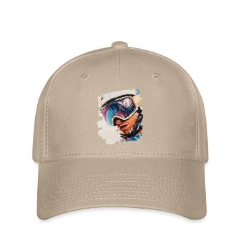 Snowboarder powder snow - Flexfit Cap - khaki - Front