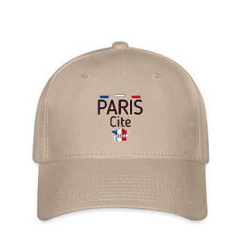 Paris Drapeau Français Cité Ville Ile - Casquette Flexfit - kaki - Devant