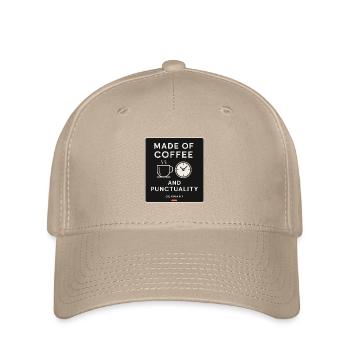 Made of Coffee and Punctuality – Germany Shirt - Flexfit Cap - khaki - Front