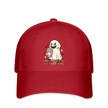 Popcorn Geist Horror Film Spaß - Flexfit Cap - Rot - Vorne