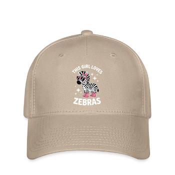 Zebra Spruch Lustiges Zebra Geschenk - Flexfit Cap - Khaki - Vorne