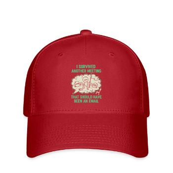 Bureau - Spruch - Casquette Flexfit - rouge - Devant