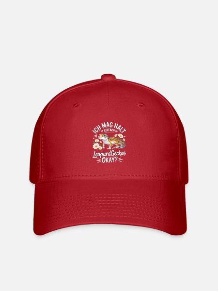 LeopardGecko Blumenwitz Okay? - Flexfit Cap - Rot