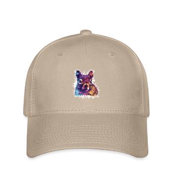 Color Contrast Squirrel PopArt - Flexfit Cap - khaki - Front