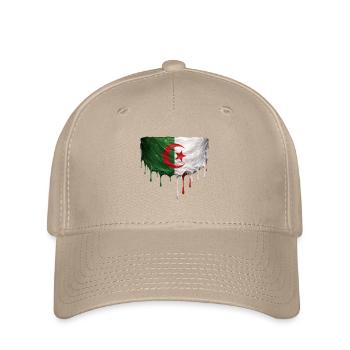 Art de la chute du drapeau algérien - Casquette Flexfit - kaki - Devant