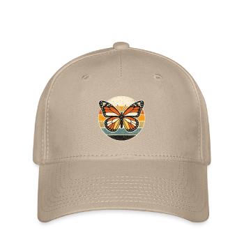 Butterfly Retro Sunset - Flexfit Cap - khaki - Front