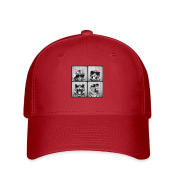 Tiger, Photo booth, Photo booth, Selfie - Flexfit Cap - red - Front