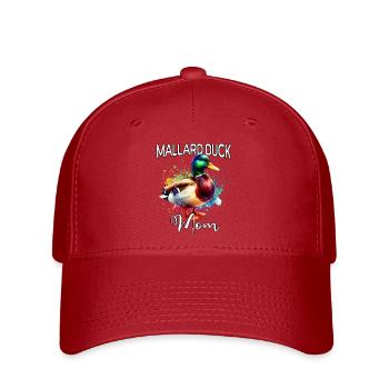 Maman du canard colvert - Casquette Flexfit - rouge - Devant