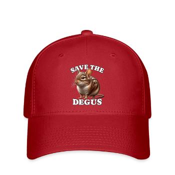 Degu Save Degu - Flexfit Cap - Rot - Vorne