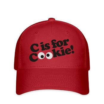 C est pour le biscuit - Casquette Flexfit - rouge - Devant