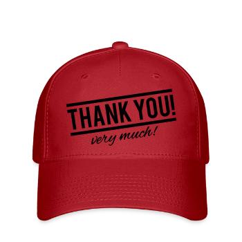 thank_you_very_much_di1 - Casquette Flexfit - rouge - Devant