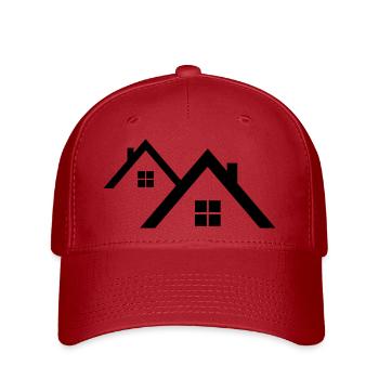 Toit - Casquette Flexfit - rouge - Devant