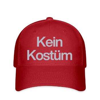 CE N’EST PAS UN COSTUME POUR TOUS LES MOUFFEELS ET DÉTRACTEURS DE CARNAVAL - Casquette Flexfit - rouge - Devant