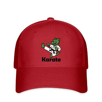Karate Dragon - Flexfit Cap - red - Front