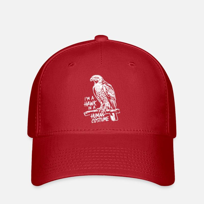 Ein Falke im Menschenkostüm - Flexfit Cap - Rot