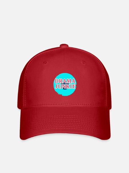 Drama Junkie! - Flexfit Cap - Rot
