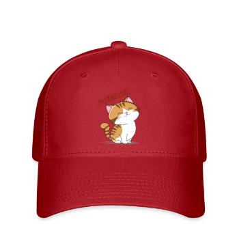Purring me katze - Flexfit Cap - Rot - Vorne