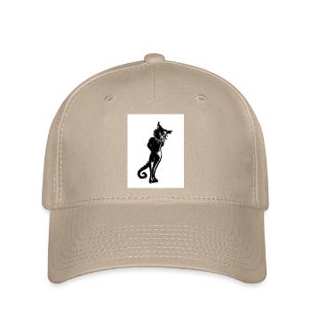 Steh auf, Katzen! - Flexfit Cap - Khaki - Vorne