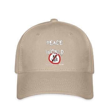 peace_in_the_world - Casquette Flexfit - kaki - Devant