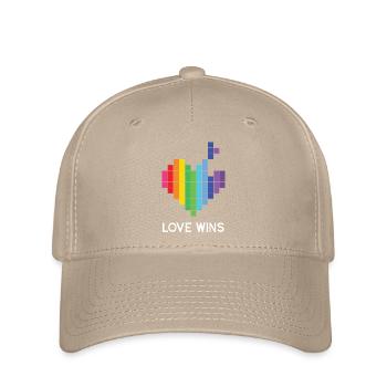 Pride Month LGBT - Love Wins - Flexfit Cap - khaki - Front