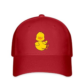 Niedliche Baby-Ente Figur 4 - Flexfit Cap - Rot - Vorne