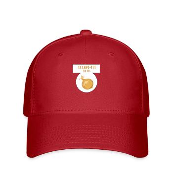 Kümmere dich um deine Zwiebeln - Flexfit Cap - Rot - Vorne