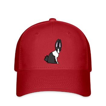 Häschen - Flexfit Cap - Rot - Vorne