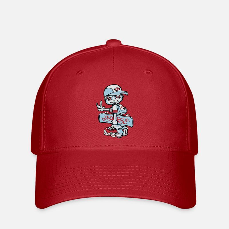 Skater boy flex - Flexfit Cap - Rot