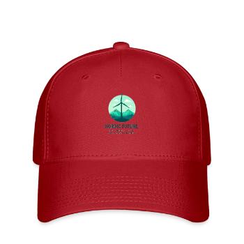 Nordic Future: Green Wind Energy - Flexfit Cap - red - Front