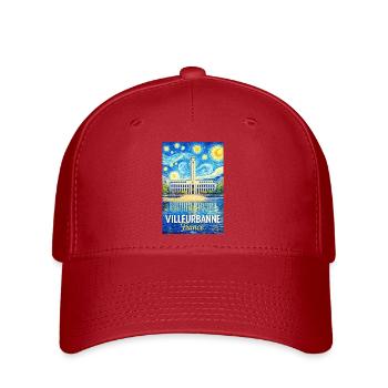 Villeurbanne, France - Flexfit Cap - red - Front
