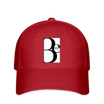 Be Different – Minimalist Typography Design - Flexfit Cap - Rot - Vorne