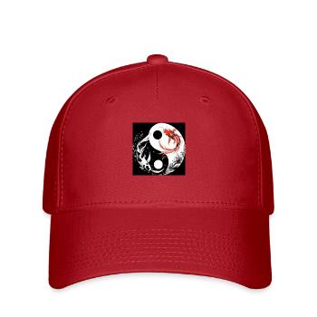 Le Yin et le Yang - Casquette Flexfit - rouge - Devant