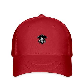 Pirat - Flexfit Cap - Rot - Vorne