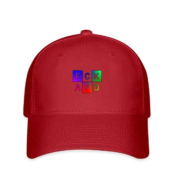 FCK AFD - Flexfit Cap - Rot - Vorne