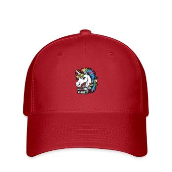 Yes I Am A Unicorn So What - Casquette Flexfit - rouge - Devant