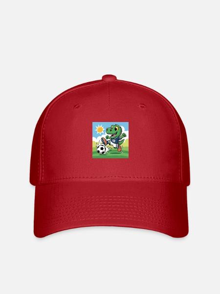 Dino Football - Flexfit Cap - red