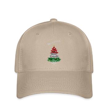 Christmas tree with Hungary flag - Flexfit Cap - khaki - Front