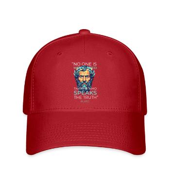 Platon Zitat Wahrheit Griechische Philosophie - Flexfit Cap - Rot - Vorne