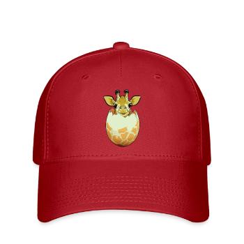 Giraffenschlüpf - Flexfit Cap - Rot - Vorne