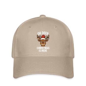 Oh Cerf - Noël est là - Casquette Flexfit - kaki - Devant